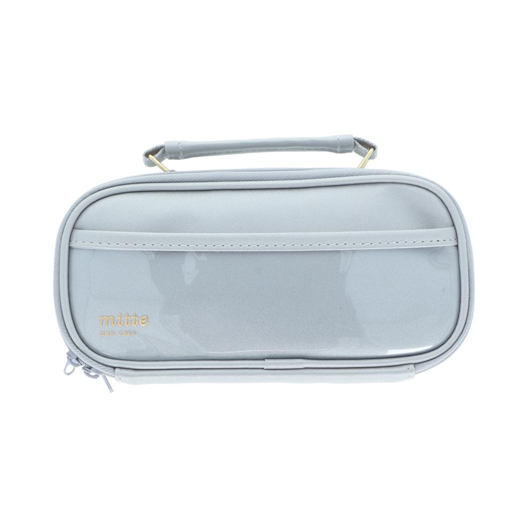 ペンポーチ mitte ペンケース シルバーグレー サンスター文具