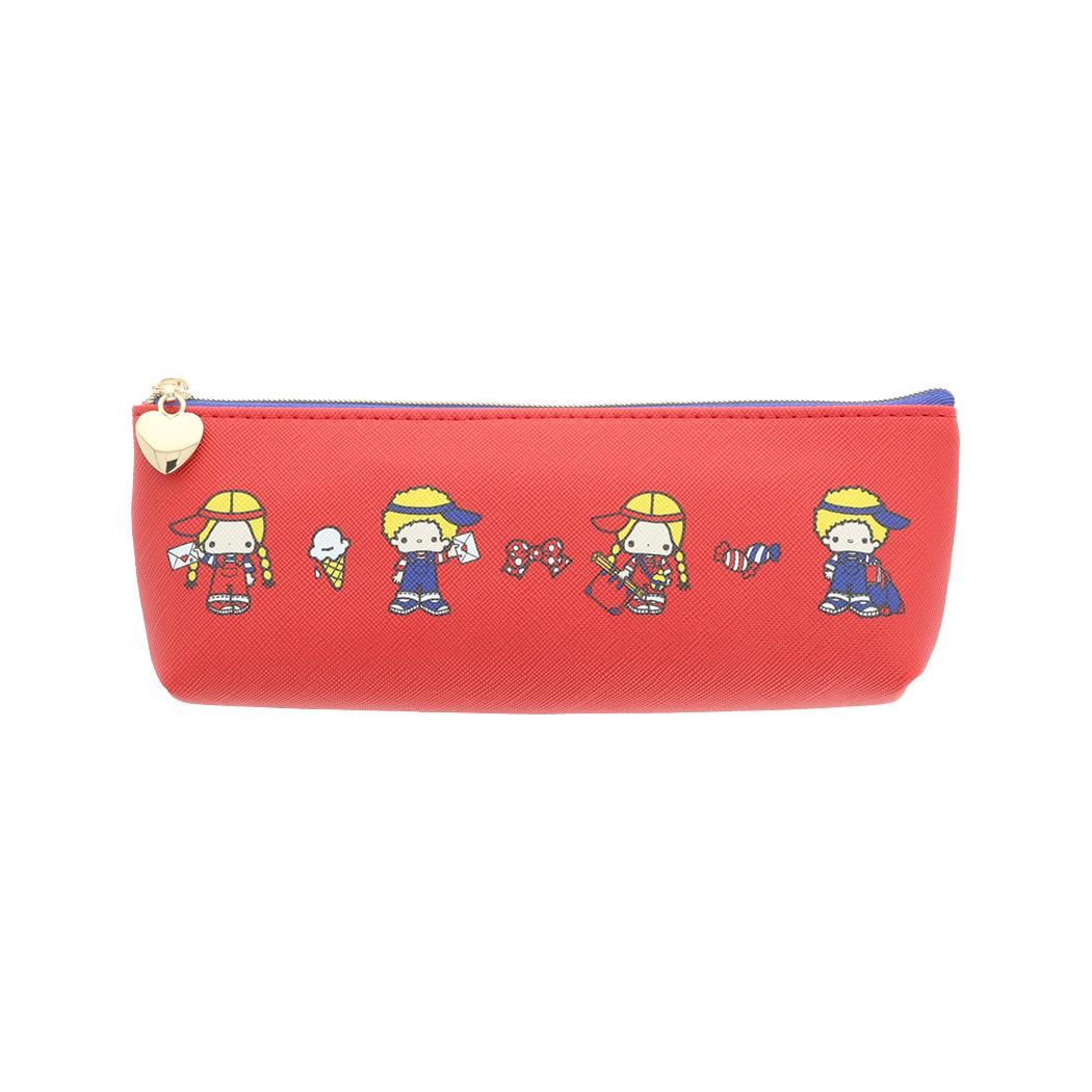 サンリオキャラクターズ ペンポーチ スリムペンケース レトロ パティ＆ジミー Sanrio サンスター文具