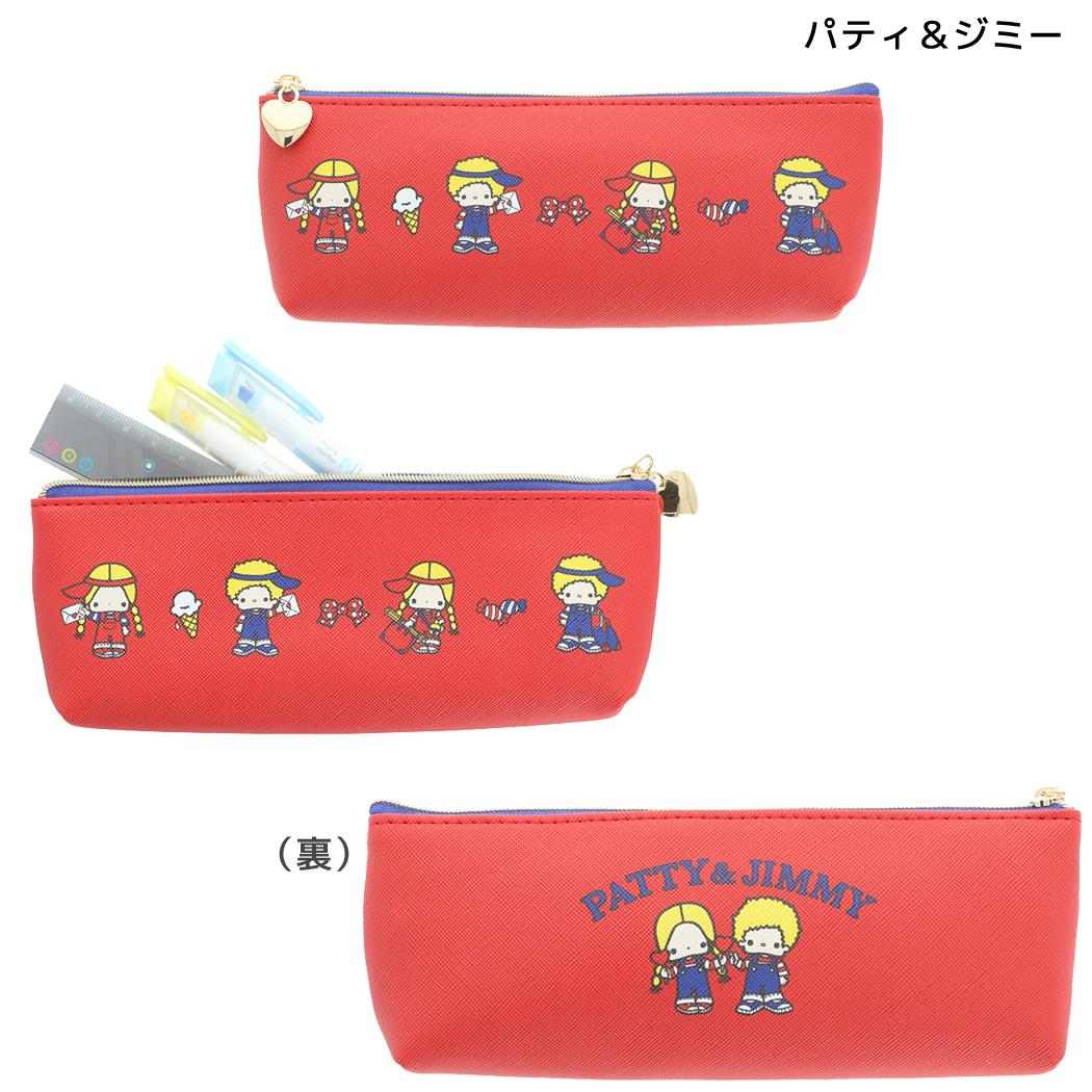 サンリオキャラクターズ ペンポーチ スリムペンケース レトロ パティ＆ジミー Sanrio サンスター文具