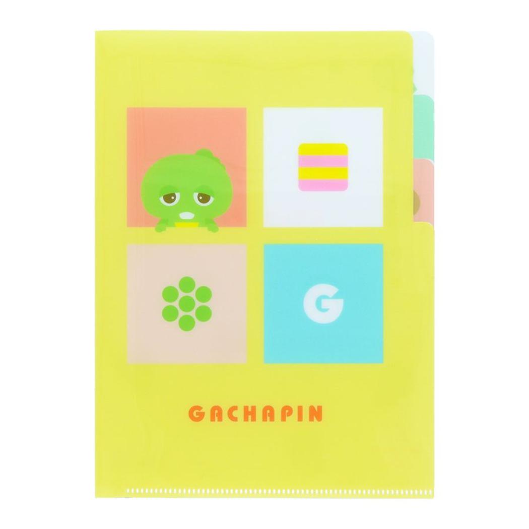 ガチャピン＆ムック ポケットファイル クリアファイルA5 3P 3ポケット ガチャピン サンスター文具 新学期準備文具 キャラクター グッズ メール便可 シネマコレクション