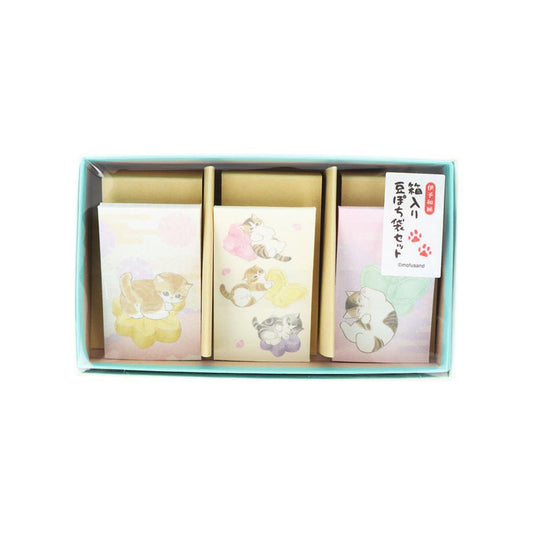モフサンド ポチ袋 箱入り豆ぽち袋セット 和三盆 mofusand サンスター文具 小分け袋 キャラクター グッズ シネマコレクション