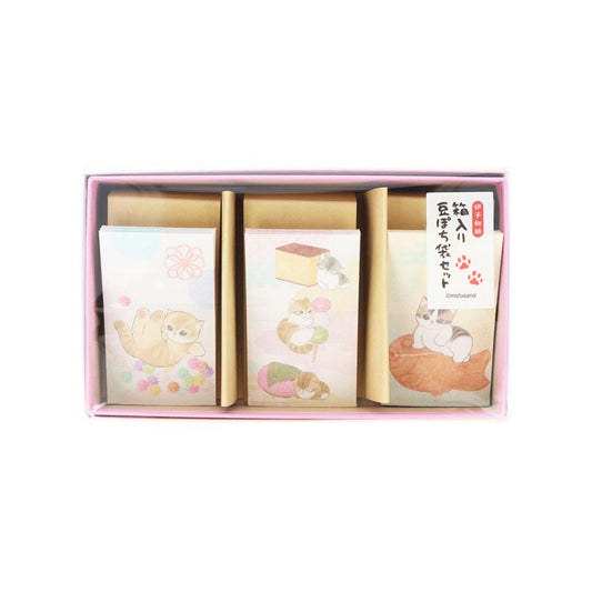 モフサンド ポチ袋 箱入り豆ぽち袋セット 和菓子 mofusand サンスター文具 小分け袋 キャラクター グッズ シネマコレクション
