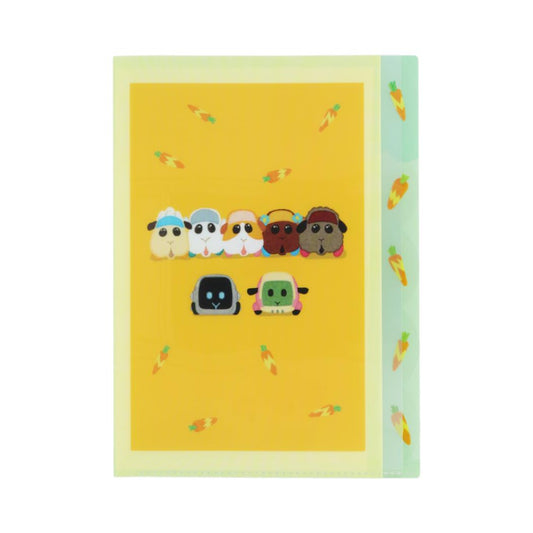 PUIPUIモルカー ポケットファイル ダイカットクリアファイル5P 5ポケット A4 B 新入学 サンスター文具 新学期準備文具 かわいい キャラクター グッズ メール便可 シネマコレクション