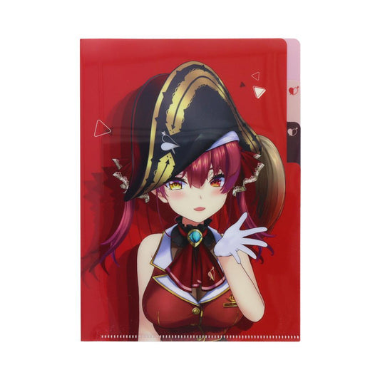 ホロライブプロダクション ポケットファイル クリアファイルA5 3P 宝鐘マリン サンスター文具 新学期準備文具 アニメキャラクター グッズ メール便可 シネマコレクション