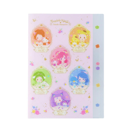 Yes！プリキュア5GoGo！xサンリオキャラクターズ ポケットファイル ダイカットクリアファイル5P 5ポケット A4 A サンリオ サンスター文具 新学期準備文具 かわいい キャラクター グッズ メール便可 シネマコレクション