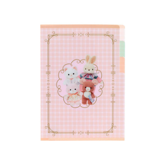 レトロぬいぐるみこれくしょん ポケットファイル クリアファイルA5 3P P ピンク サンスター文具 新学期準備文具 吉徳 グッズ メール便可 シネマコレクション