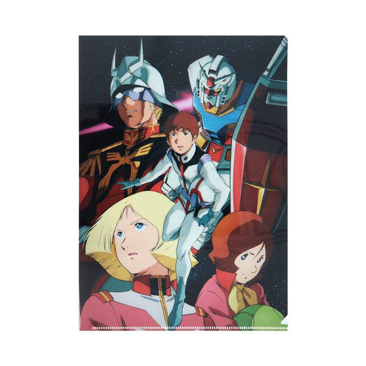機動戦士ガンダム クリアフォルダー A4シングルメタリックファイル キービジュアルA サンスター文具 コレクション文具 日本製 アニメキャラクター グッズ メール便可 シネマコレクション
