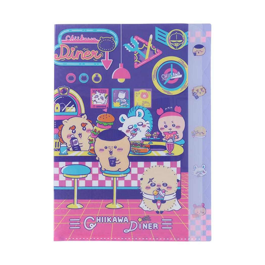 ちいかわ ポケットファイル ダイカットクリアファイル5P DINER ディナー サンスター文具 新学期準備文具 キャラクター グッズ メール便可 シネマコレクション