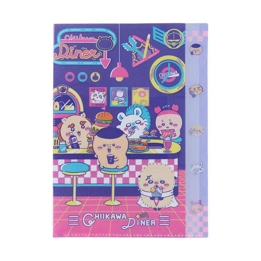 ちいかわ ポケットファイル ダイカットクリアファイル5P DINER ディナー サンスター文具 新学期準備文具 キャラクター グッズ メール便可 シネマコレクション