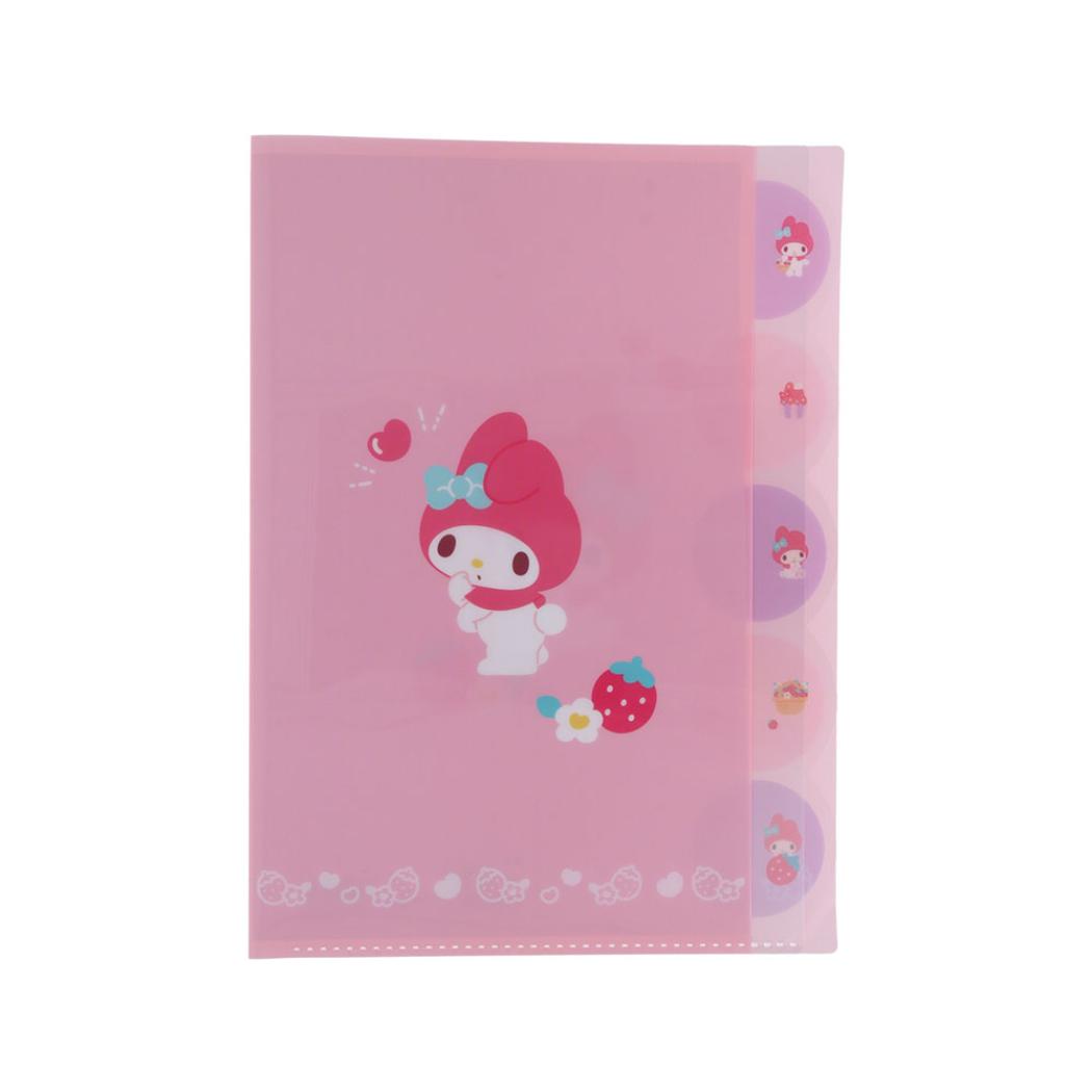 マイメロディ ポケットファイル ダイカットクリアファイル5P 5ポケット A4 ステショPastel サンリオ サンスター文具 新学期準備文具 キャラクター グッズ メール便可 シネマコレクション
