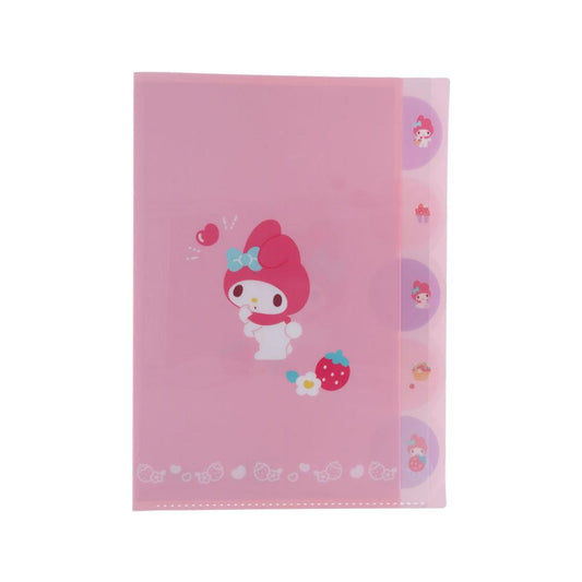 マイメロディ ポケットファイル ダイカットクリアファイル5P 5ポケット A4 ステショPastel サンリオ サンスター文具 新学期準備文具 キャラクター グッズ メール便可 シネマコレクション