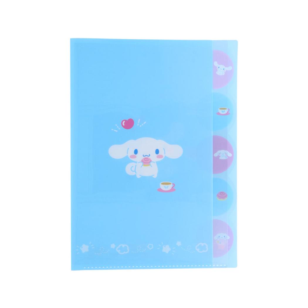 シナモロール ポケットファイル ダイカットクリアファイル5P 5ポケット A4 ステショPastel サンリオ サンスター文具 新学期準備文具 キャラクター グッズ メール便可 シネマコレクション