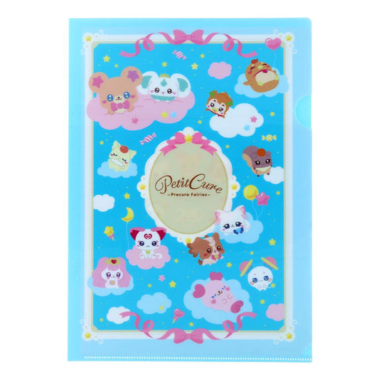 ぷちきゅあ A4クリアファイル クリアファイル ブルー サンスター文具 新学期準備文具 キャラクター グッズ メール便可 シネマコレクション