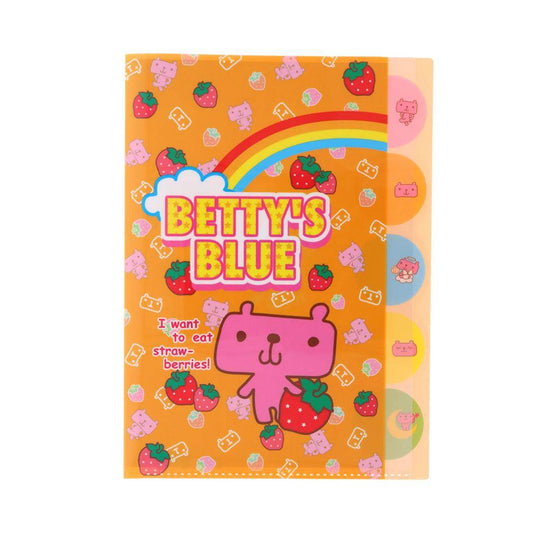BETTY’S BLUE ポケットファイル ダイカットクリアファイル5P 5ポケット A4 エイミーちゃん サンスター文具 新学期準備文具 かわいい キャラクター グッズ メール便可 シネマコレクション