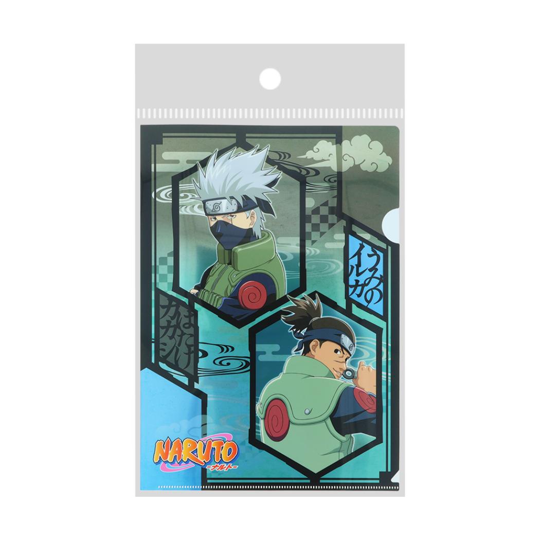 NARUTO ナルト A4クリアファイル メタリックファイル はたけカカシ＆うみのイルカ サンスター文具