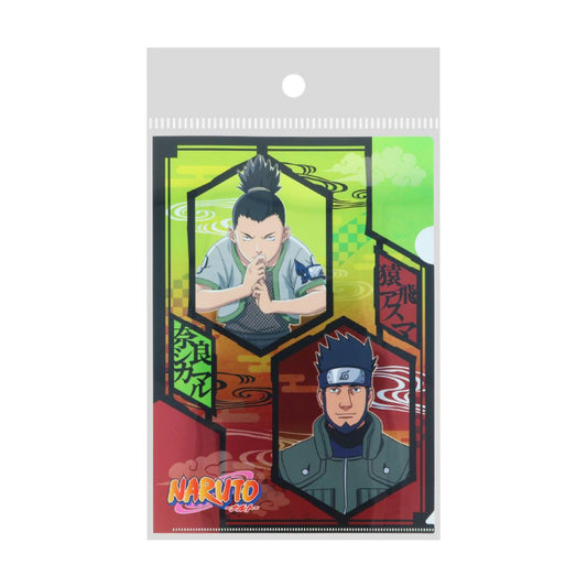 NARUTO ナルト A4クリアファイル メタリックファイル 奈良シカマル＆猿飛アスマ サンスター文具
