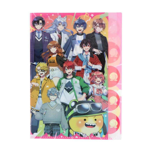 カラフルピーチ ポケットファイル ダイカットクリアファイル5P 5ポケット A4 ピーチ UUUM ウーム サンスター文具 新学期準備文具 かわいい からぴち 実況 動画クリエイター グッズ メール便可 シネマコレクション