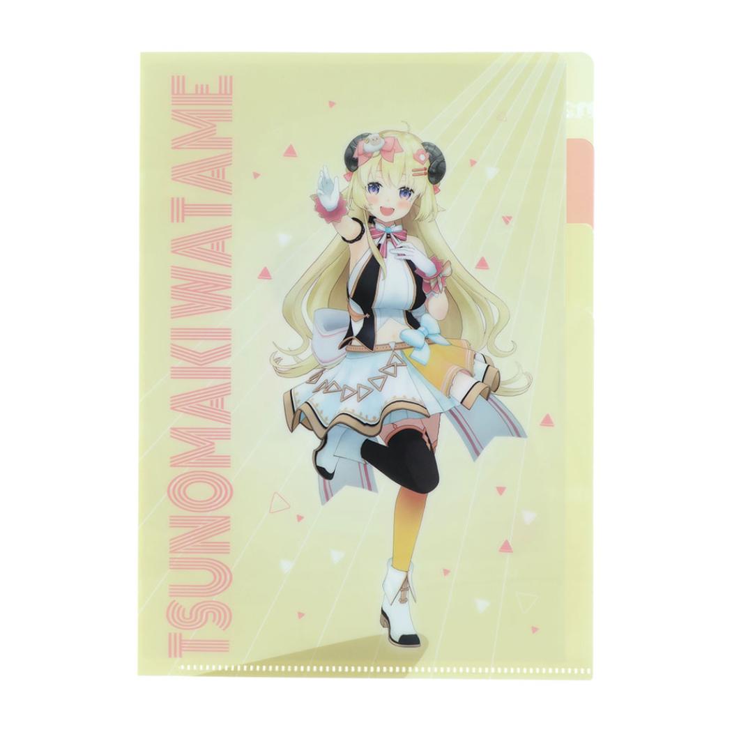 hololive ホロライブプロダクション ポケットファイル クリアファイルA5 3P 角巻わため HO2 サンスター文具 新学期準備文具 日本製 グッズ メール便可 シネマコレクション