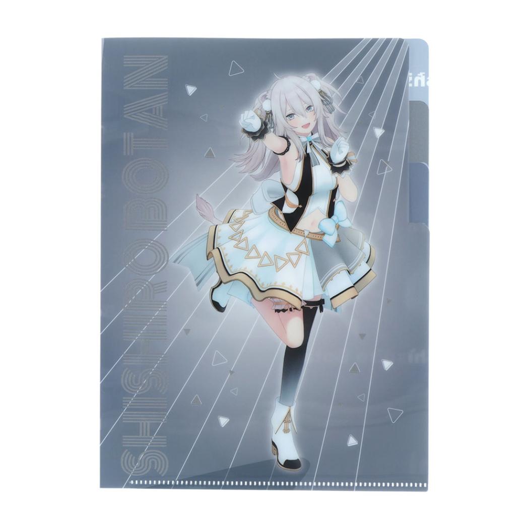 hololive ホロライブプロダクション ポケットファイル クリアファイルA5 3P 獅白ぼたん HO2 サンスター文具 新学期準備文具 日本製 グッズ メール便可 シネマコレクション