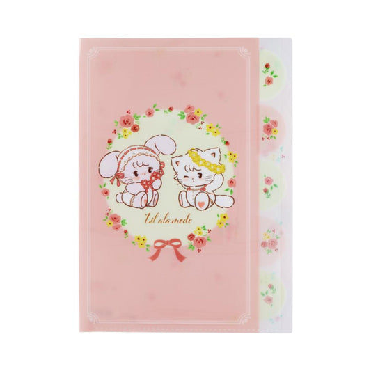 Lil ala mode ポケットファイル ダイカットクリアファイル5P A4 ピンク リルアラモード サンスター文具 新学期準備文具 日本製 キャラクター グッズ メール便可 シネマコレクション