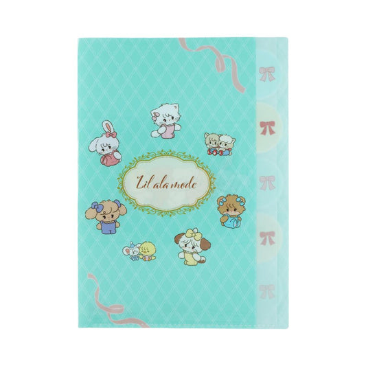 Lil ala mode ポケットファイル ダイカットクリアファイル5P A4 ミント リルアラモード サンスター文具 新学期準備文具 日本製 キャラクター グッズ メール便可 シネマコレクション