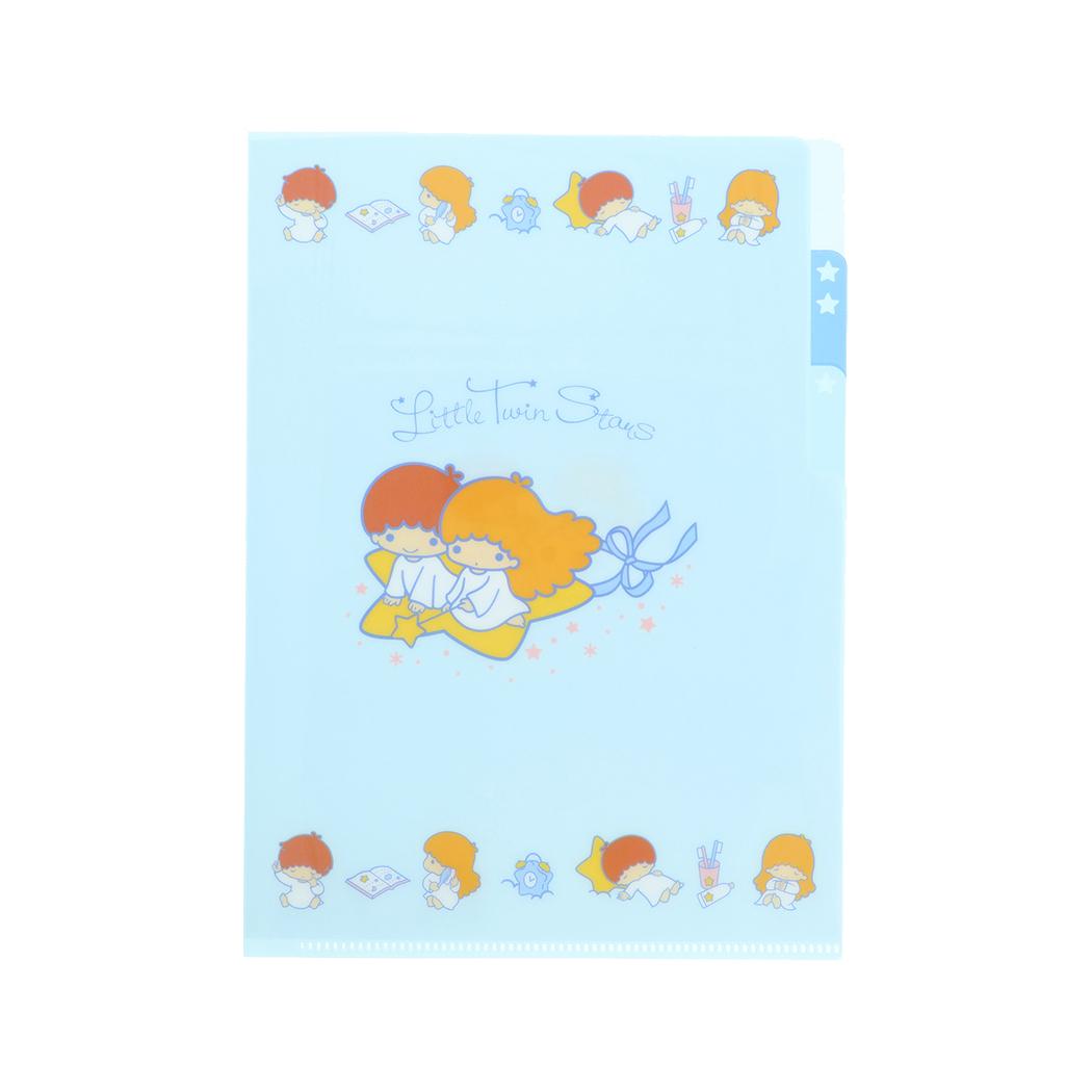 サンリオキャラクターズ ポケットファイル クリアファイルA5 3P レトロ リトルツインスターズ Sanrio サンスター文具