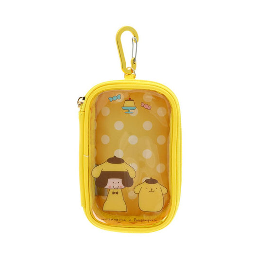 mizutamaxサンリオキャラクターズ ミニポーチ カラビナ付きマルチケース ポムポムプリン サンリオ サンスター文具 小物入れ キャラクター グッズ シネマコレクション