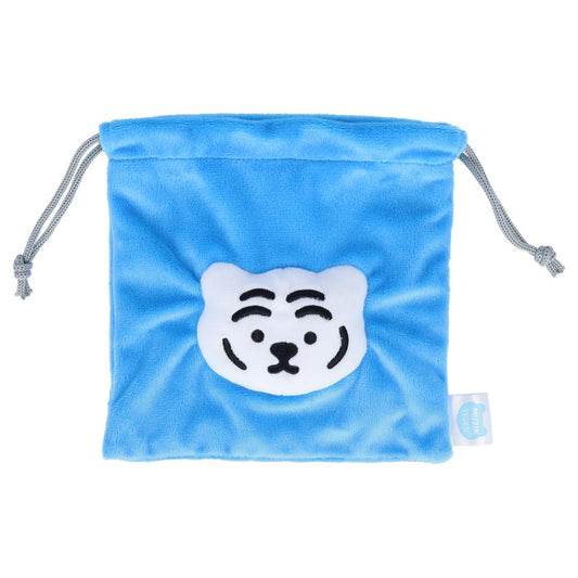 MUZIK TIGER ムジークタイガー 巾着袋 ぬいぐるみ巾着 B サンスター文具 韓国 小物入れ かわいい キャラクター グッズ メール便可 シネマコレクション