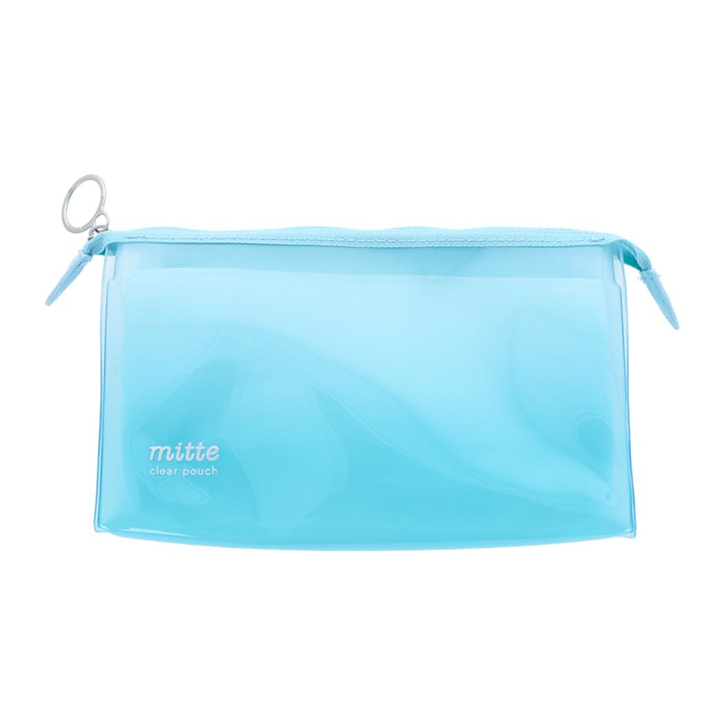 mitte ミッテ ペンポーチ クリアポーチ マチ morning サンスター文具 新学期準備文具 シンプル グッズ シネマコレクション