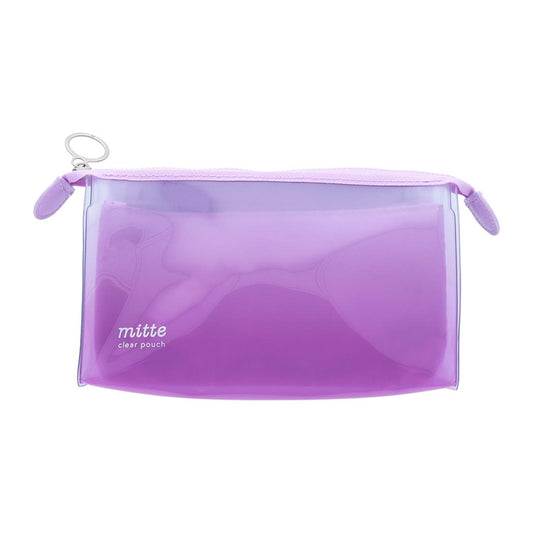 mitte ミッテ ペンポーチ クリアポーチ マチ sunset サンスター文具 新学期準備文具 シンプル グッズ シネマコレクション
