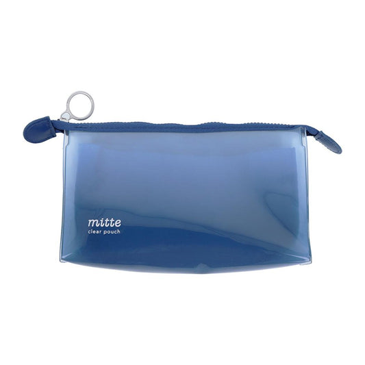 mitte ミッテ ペンポーチ クリアポーチ マチ midnight サンスター文具 新学期準備文具 シンプル グッズ シネマコレクション