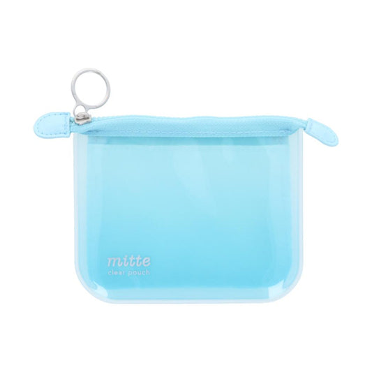 mitte ミッテ ミニポーチ クリアポーチミニ フラット morning サンスター文具 新学期準備文具 シンプル グッズ メール便可 シネマコレクション