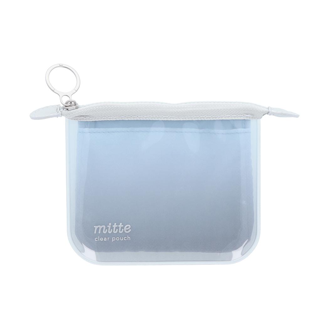 mitte ミッテ ミニポーチ クリアポーチミニ フラット cloudy サンスター文具 新学期準備文具 シンプル グッズ メール便可 シネマコレクション
