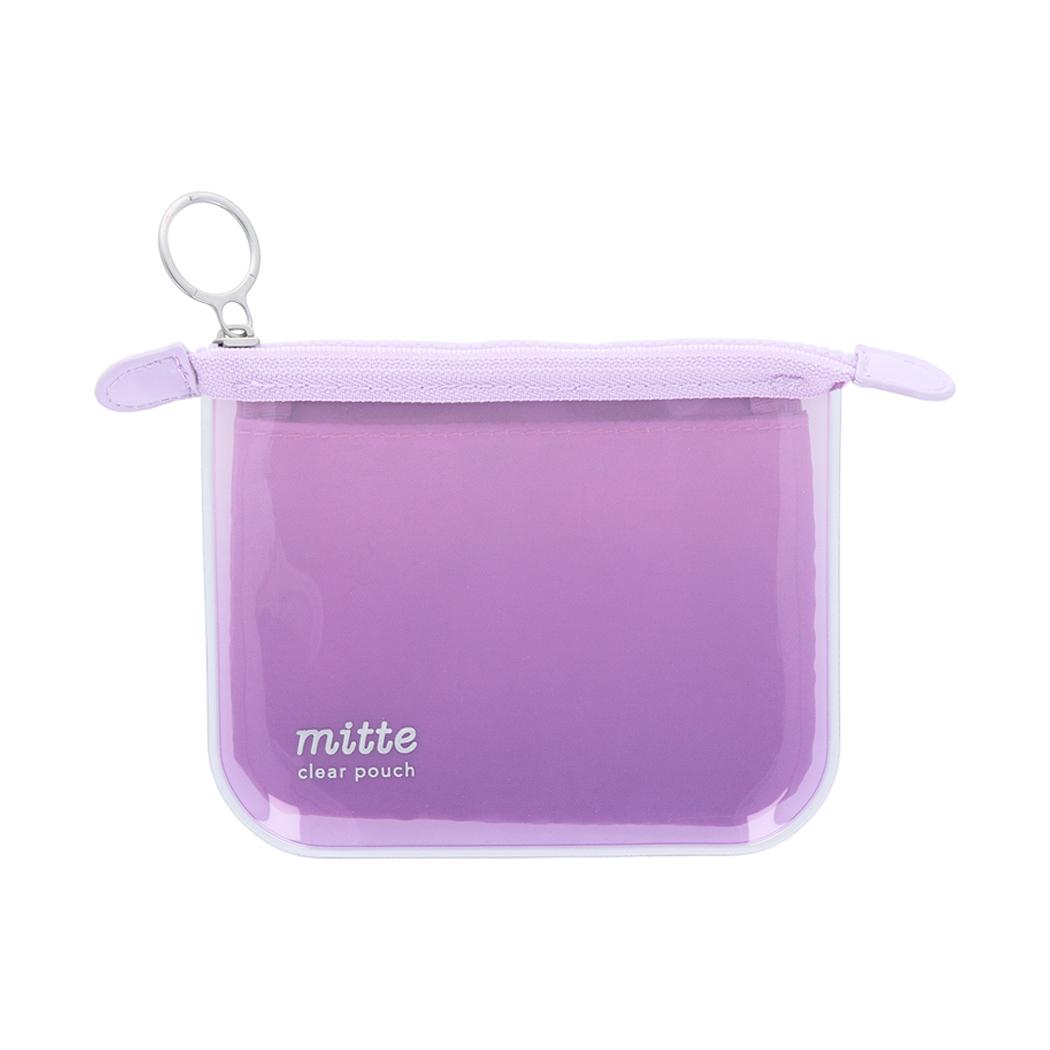 mitte ミッテ ミニポーチ クリアポーチミニ フラット sunset サンスター文具 新学期準備文具 シンプル グッズ メール便可 シネマコレクション