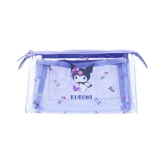 クロミ ペンケース クリアポーチ mitte マチ サンリオ サンスター文具 筆箱 新学期準備文具 小物入れ キャラクター グッズ シネマコレクション