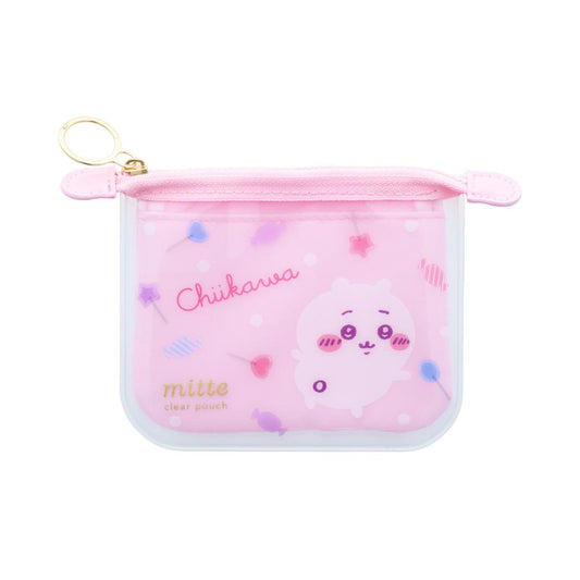 ちいかわ ミニポーチ クリアポーチミニ フラット mitte サンスター文具 小物入れ キャラクター グッズ メール便可 シネマコレクション