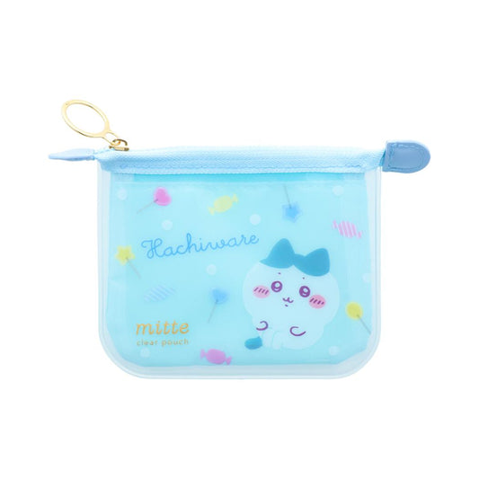 ちいかわ ミニポーチ クリアポーチミニ フラット mitte ハチワレ サンスター文具 小物入れ キャラクター グッズ メール便可 シネマコレクション