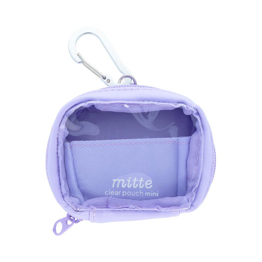ミニポーチ クリアポーチ ミニ mitte ラベンダー サンスター文具 小物入れ かわいい グッズ シネマコレクション