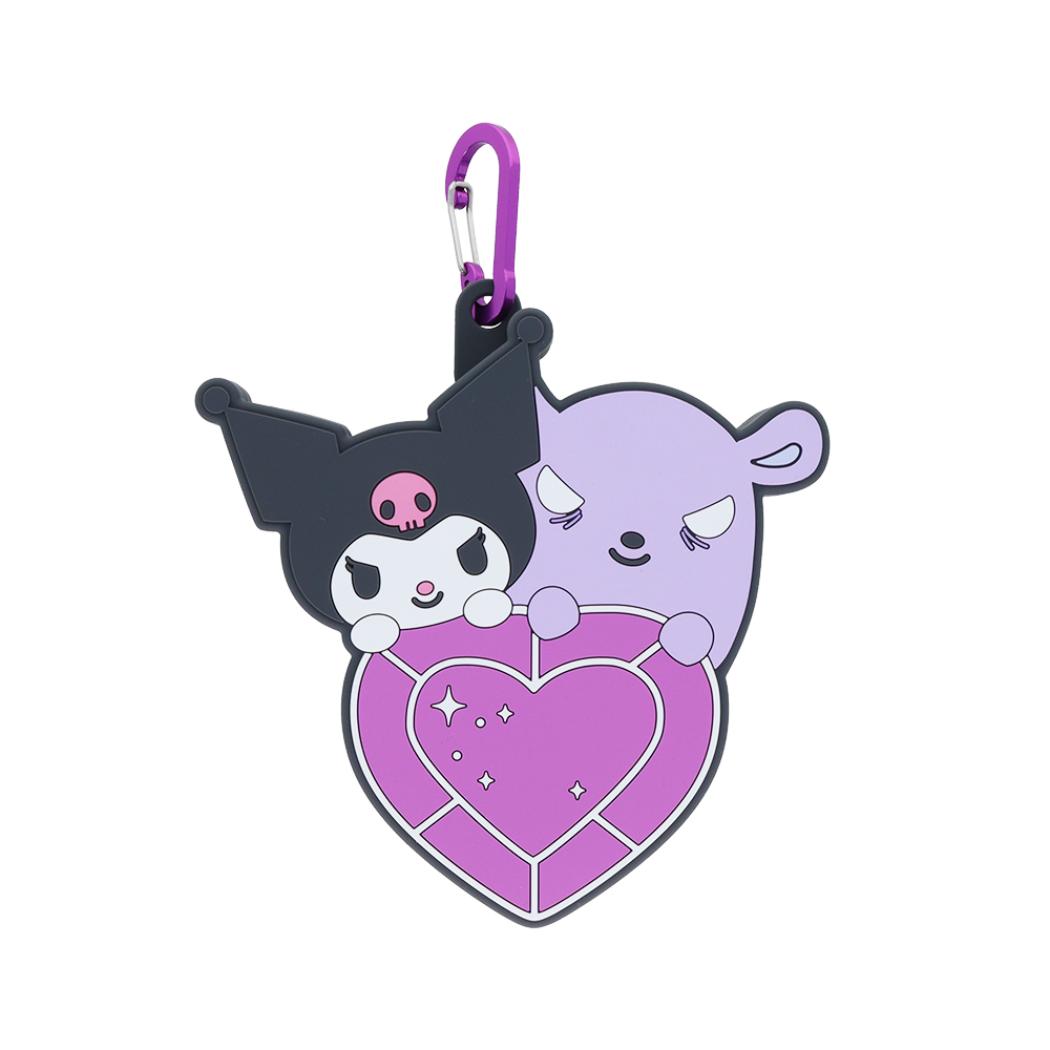 クロミ＆バク ミニポーチ カラビナ付シリコンポーチ はあとぎゅっ サンリオ サンスター文具 小物入れ キャラクター グッズ シネマコレクション