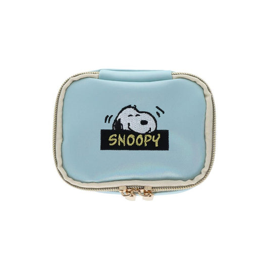 スヌーピー コスメポーチ ボックスミニポーチ コミカルシーンズ ピーナッツ サンスター文具 化粧ポーチ 小物入れ キャラクター グッズ シネマコレクション