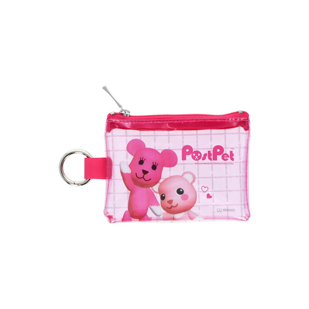 PostPet ミニポーチ クリアミニポーチ モモ＆コモモ サンスター文具 小物入れ キャラクター グッズ メール便可 シネマコレクション