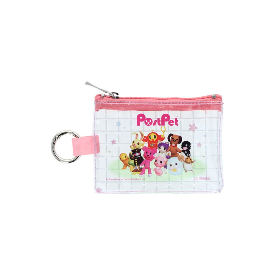 PostPet ミニポーチ クリアミニポーチ 集合 サンスター文具 小物入れ キャラクター グッズ メール便可 シネマコレクション