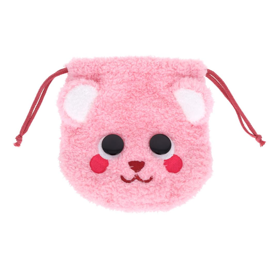 PostPet 巾着袋 ぬいぐるみ巾着 コモモ サンスター文具 小物入れ キャラクター グッズ メール便可 シネマコレクション