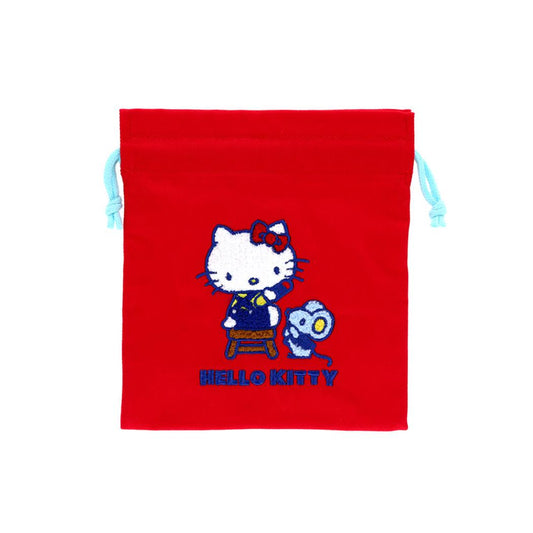 ハローキティ 巾着袋 サガラ刺繍巾着 レトロ SC4 サンリオ サンスター文具 小物入れ キャラクター グッズ メール便可 シネマコレクション