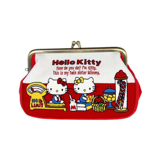 ハローキティ ペンケース 畳刺繍ペンポーチ がま口 New Life Collection サンリオ サンスター文具 小物入れ コスメポーチ キャラクター グッズ シネマコレクション