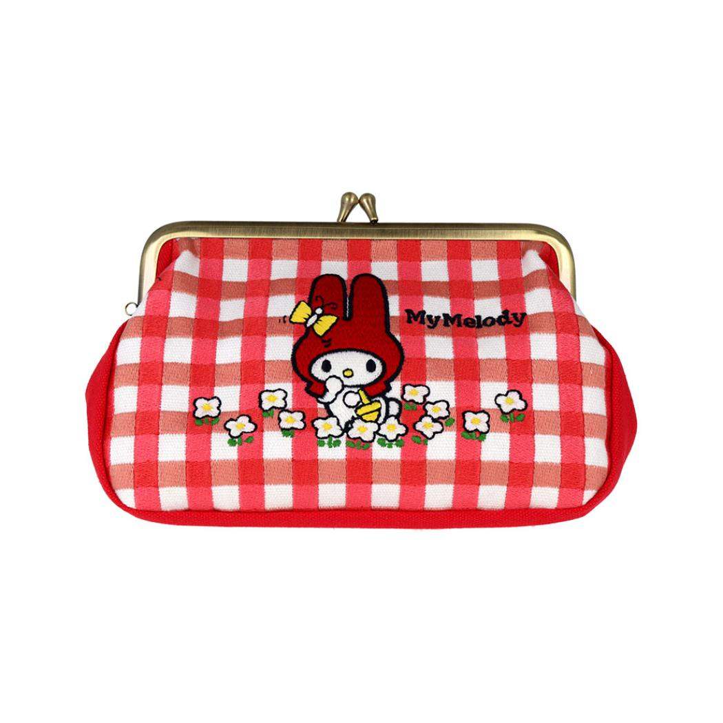 マイメロディ ペンケース 畳刺繍ペンポーチ がま口 New Life Collection サンリオ サンスター文具 小物入れ コスメポーチ キャラクター グッズ シネマコレクション