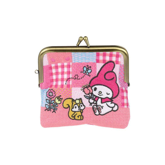 マイメロディ リップポーチ 畳刺繍ミニポーチ がま口 New Life Collection サンリオ サンスター文具 小物入れ コインケース キャラクター グッズ シネマコレクション