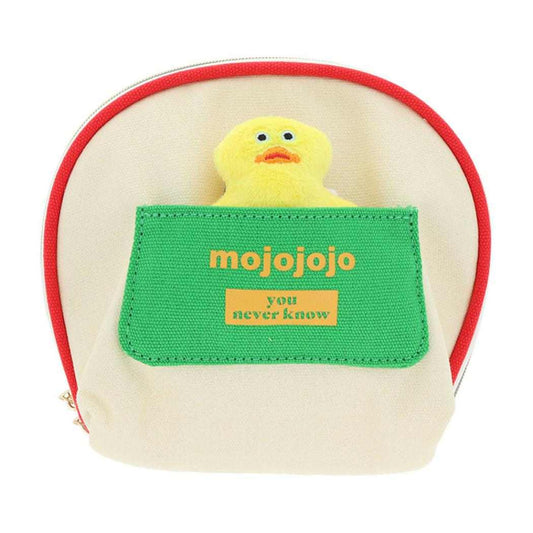 mojojojo ミニポーチ ぬいぐるみバッジ付きポーチ youneverknow サンスター文具 小物入れ かわいい グッズ シネマコレクション