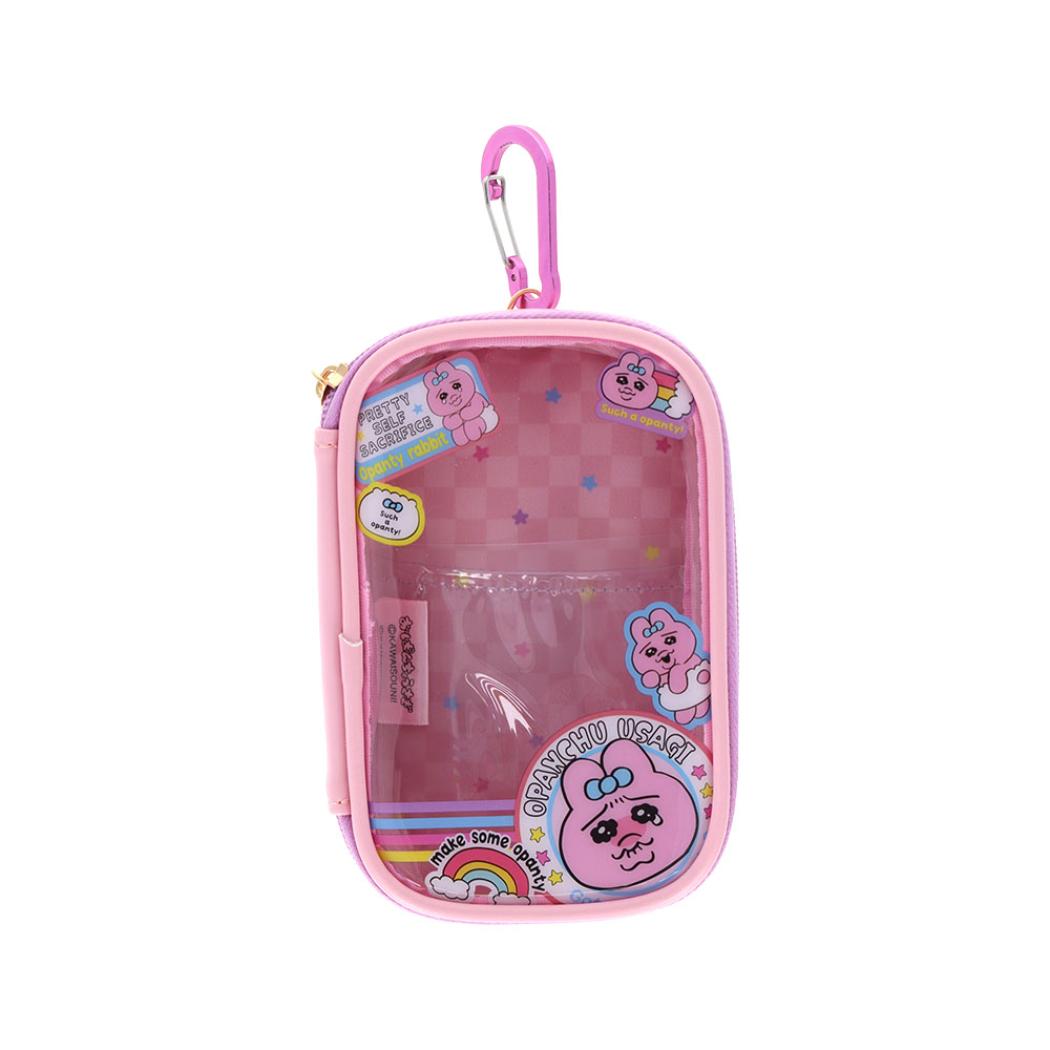 おぱんちゅうさぎ ミニポーチ キャリーポーチ ピンク サンスター文具 小物入れ キャラクター グッズ シネマコレクション