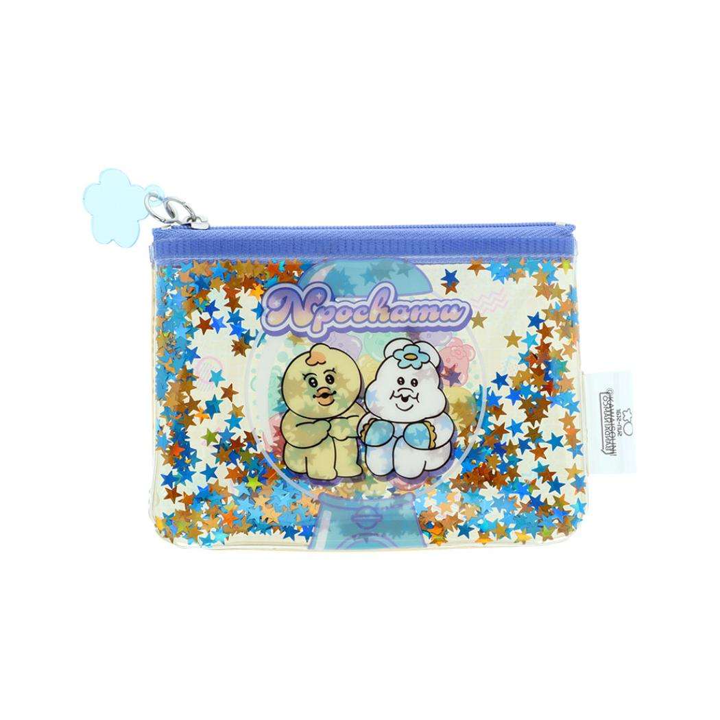 んぽちゃむ ミニポーチ スパンコール入りミニポーチ イエロー サンスター文具 小物入れ キャラクター グッズ メール便可 シネマコレクション